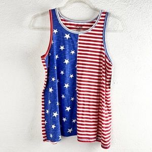 CAT & JACK |🇺🇸 Stars & Stripes American Flag Tank Top ✨NWT✨